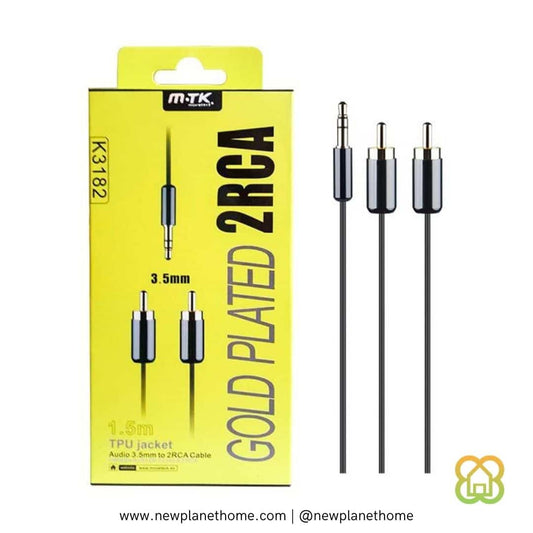 Cable Jack 3.5mm a 2 RCA 1.5M