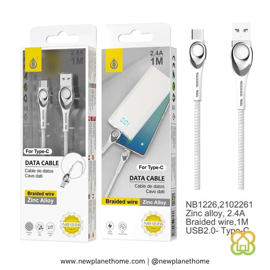 Cable Type-C trenzado metálico [color a escoger]