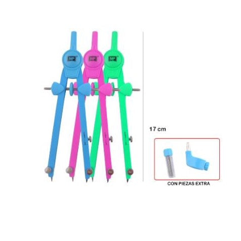 Juego de compás 4 piezas de colores