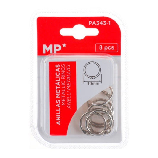 Anillas Metálicas 19 mm 8 uds