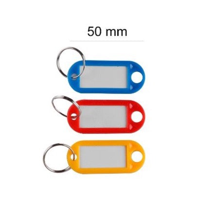 Llavero portaetiqueta 50mm 6 Uds