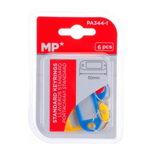 Llavero portaetiqueta 50mm 6 Uds