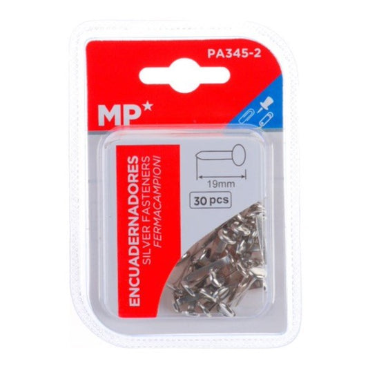 Encuadernadores 19 mm 30 piezas