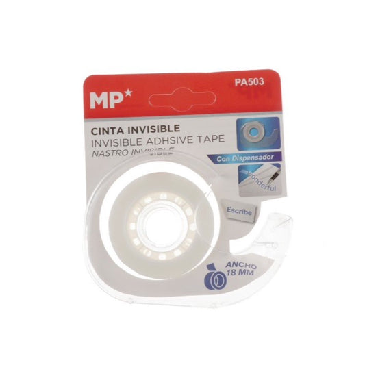 Cinta invisible con dispensador
