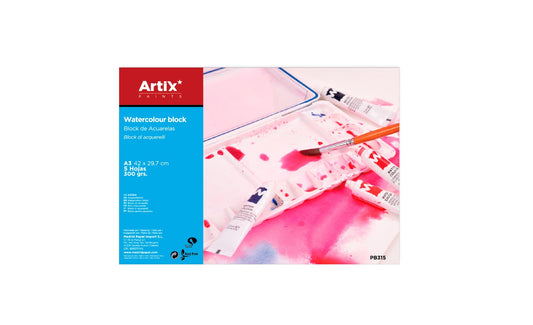 Papel acuarela A3 5 hojas 300 gramos