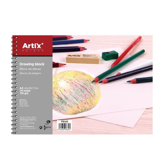 Block de dibujo A3 70 hojas 110 gramos