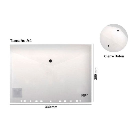 Carpeta Sobre Archivable A4 Transparente
