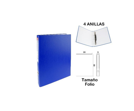 Carpeta folio 4 anillas