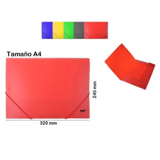 Carpeta con solapa y goma A4