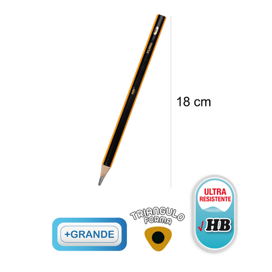 Pack 2 lápices gruesos HB