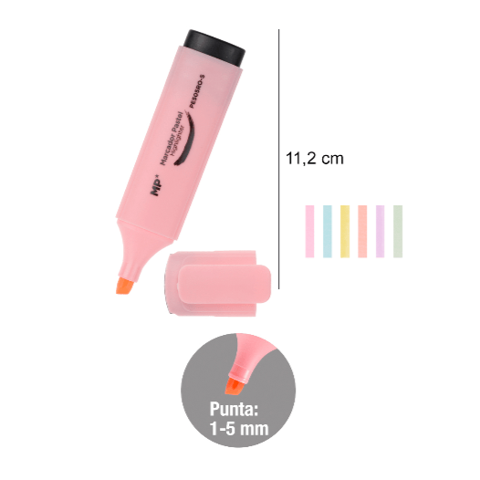 Marcador pastel 6Uds pack ahorro