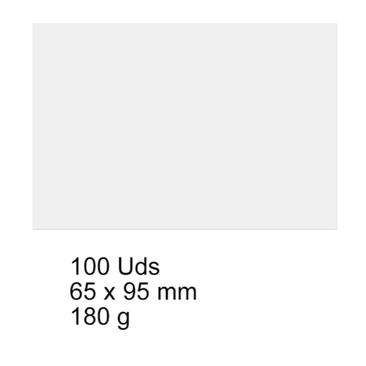 Fichas cartulina lisas nº1