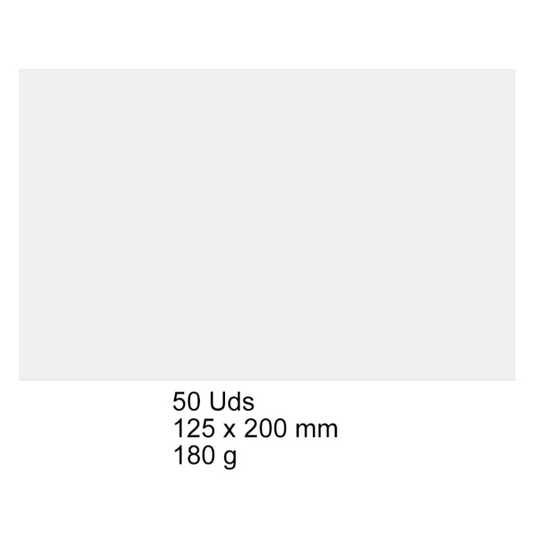 Fichas cartulina lisas nº4