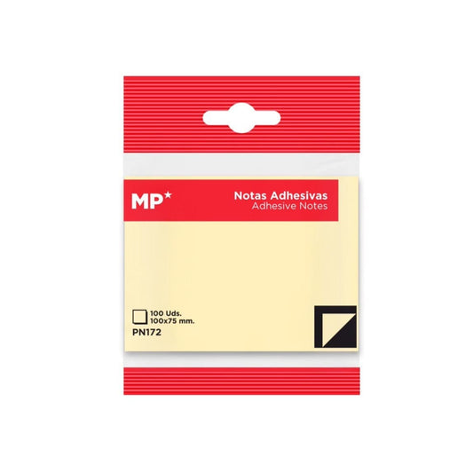 Notas adhesivas 100x75mm 100u