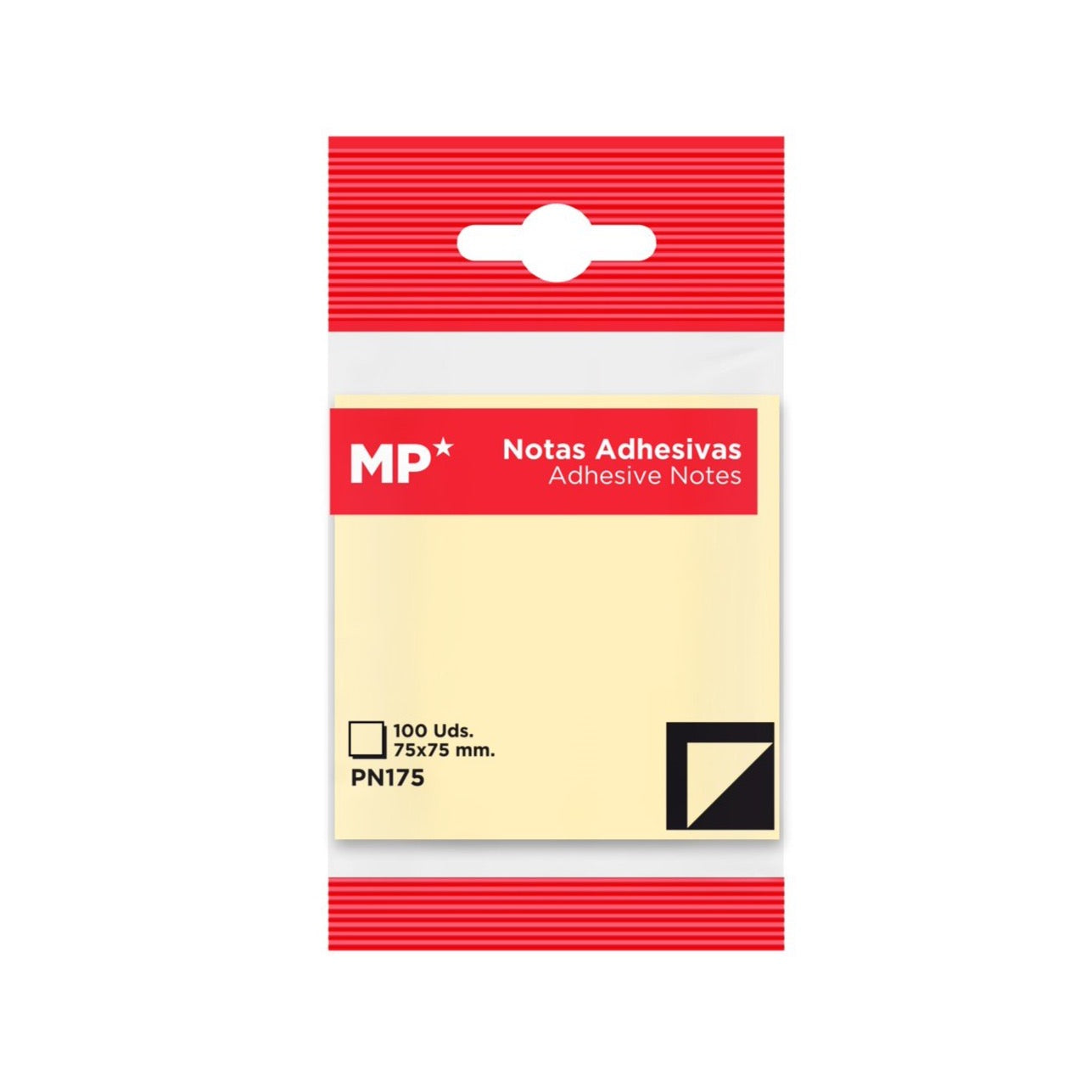 Notas Adhesivas Neón 7,5x7,5cm 100u.