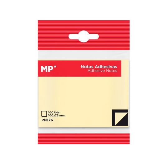 Notas adhesivas neón 100x75mm 100u