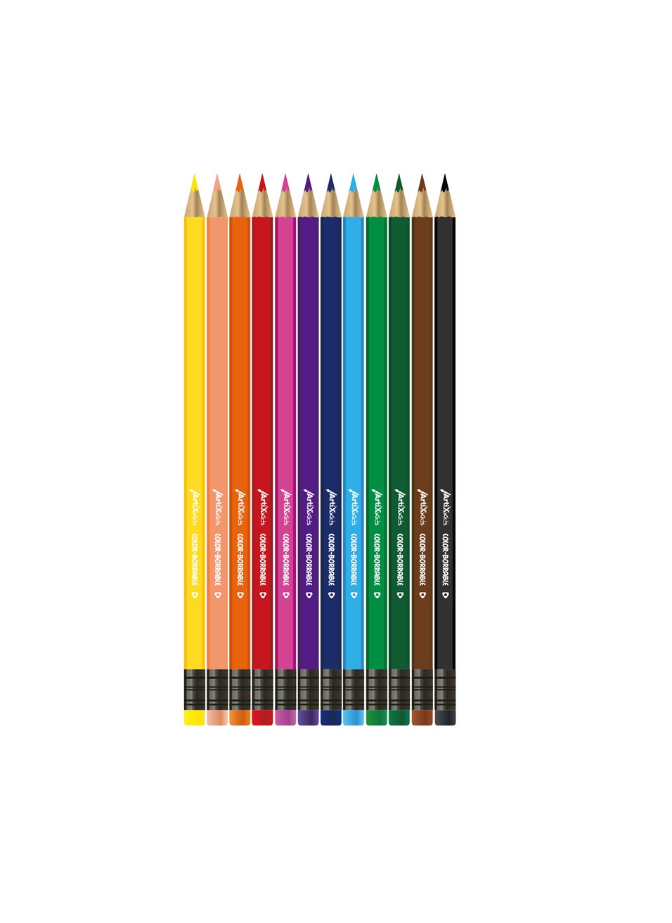 Lápices de colores borrables 12uds