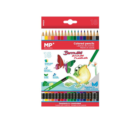 Lápices de colores borrables 18uds