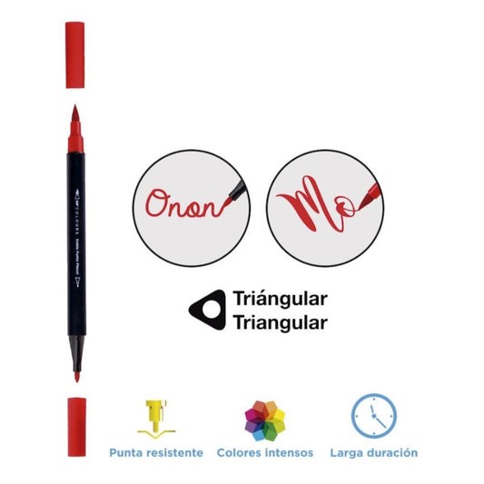 Roturadores Doble Punta Pincel Lettering