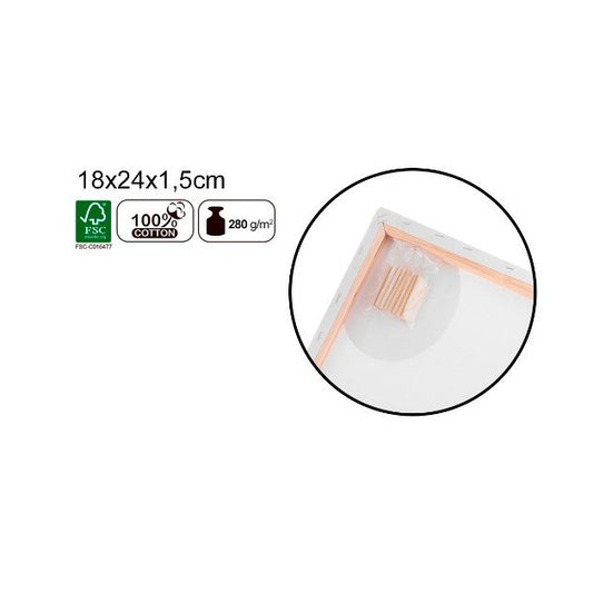 Lienzo para óleo y acrílico 18x24cm