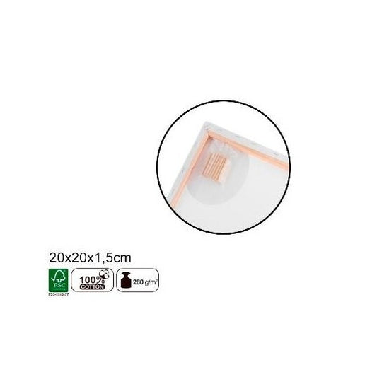 Lienzo para óleo y acrílico 20x20cm