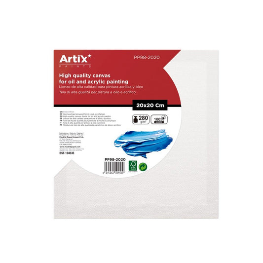 Lienzo para óleo y acrílico 20x20cm