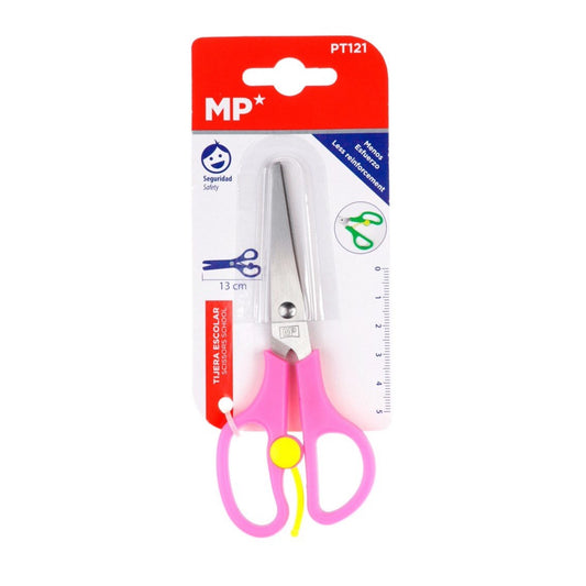 Tijera escolar punta redonda abre facil