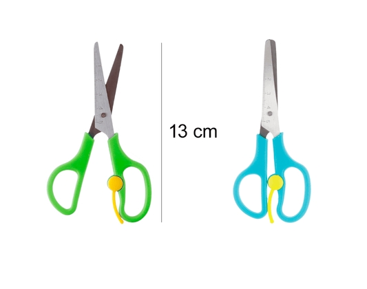 Tijera escolar punta redonda abre facil