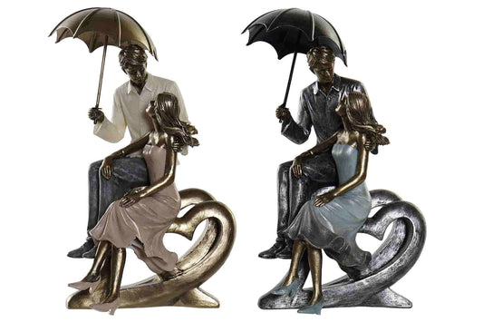 Figura resina 14,5x11x26 pareja 2 surt.