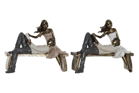 Figura resina 23x12x18 pareja 2 surt.