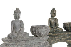 Figura / portavelas resina buddha 19x6X15,5 2 surt.