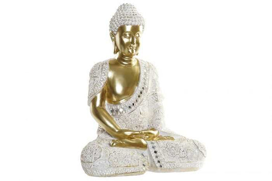 Figura resina 29x15x39 buda dorado