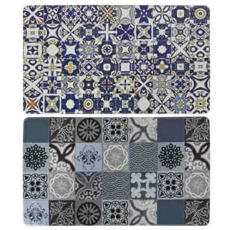 Alfombra vinilo 75x45x0,3 mosaico 2 surt.