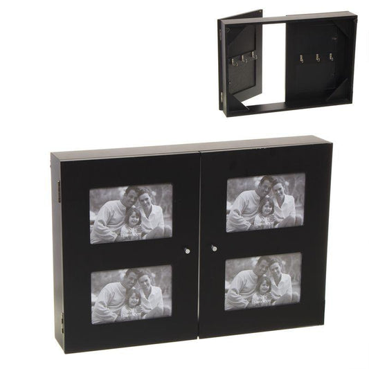 Tapa para Contador con Cuelgallaves Negro 46 X 8 X 32 cm