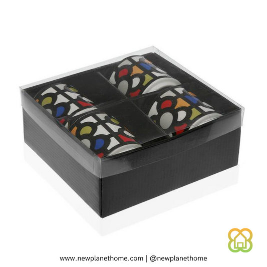 Set 4 mug´s porcelana | Panot Urbana
