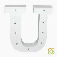 Letras Madera Blanca LED