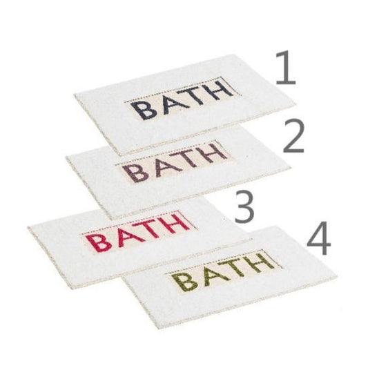 Alfombra baño "bath" 100% algodón 60 x 40 cm