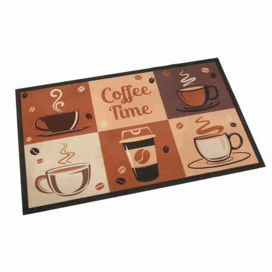 Alfombra cocina coffee time 80 x 50 cm