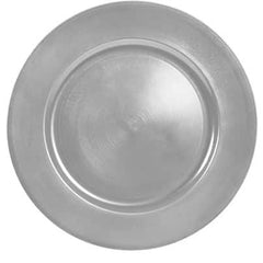 Bajo Plato Liso Plata 33cm