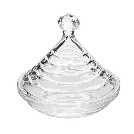 Bombonera Cristal "Piko Rayas" 12.6x12.6x11.5cm