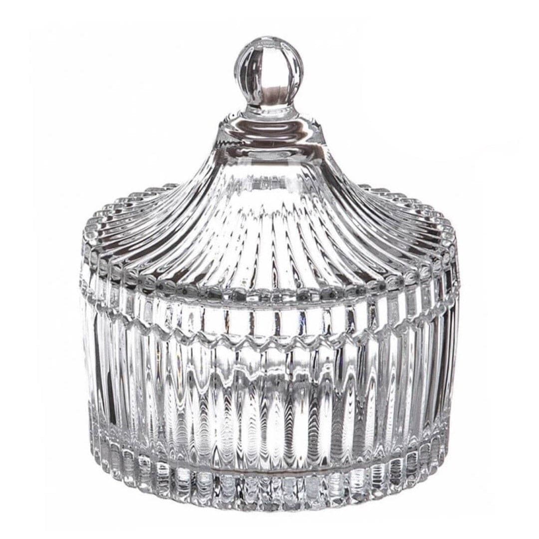 Bombonera cristal circular pequeña 10,5x11,5cm