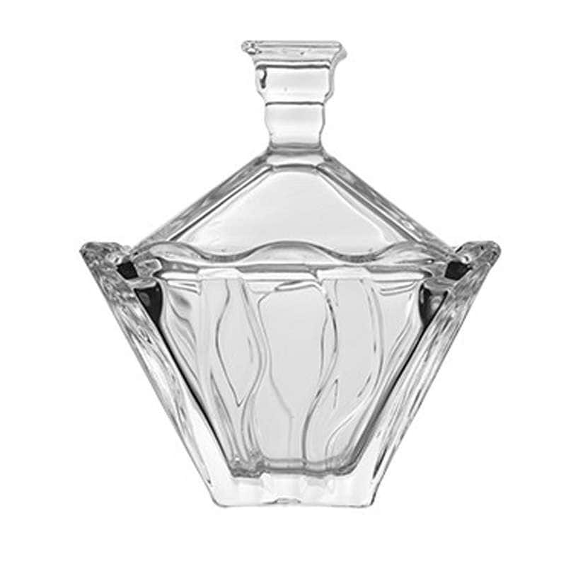 Bombonera Cristal "Andrea" 10.8x10.8x12.5cm