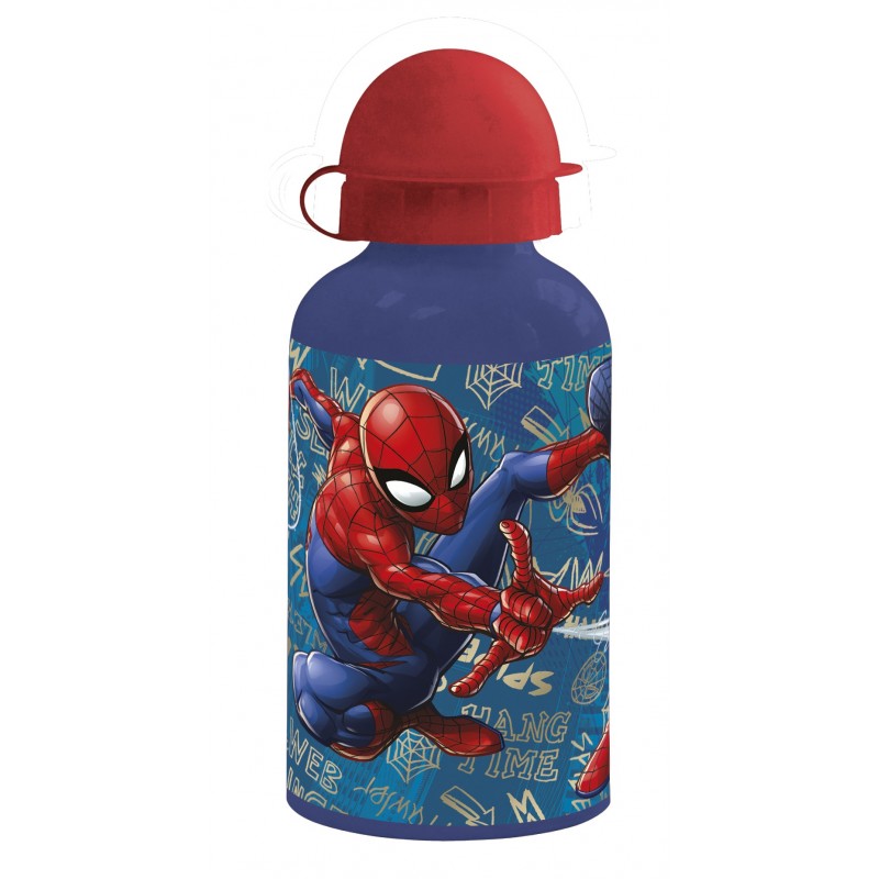 Botella aluminio 400ml "Spiderman Graffiti"