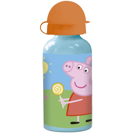 Botella Aluminio Pequeña 400ml "Peppa Pig"