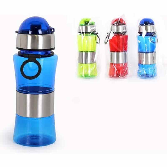 Botella sport 450 ml plast/met.