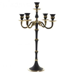 Candelabro aluminio 30x30x50 dorado