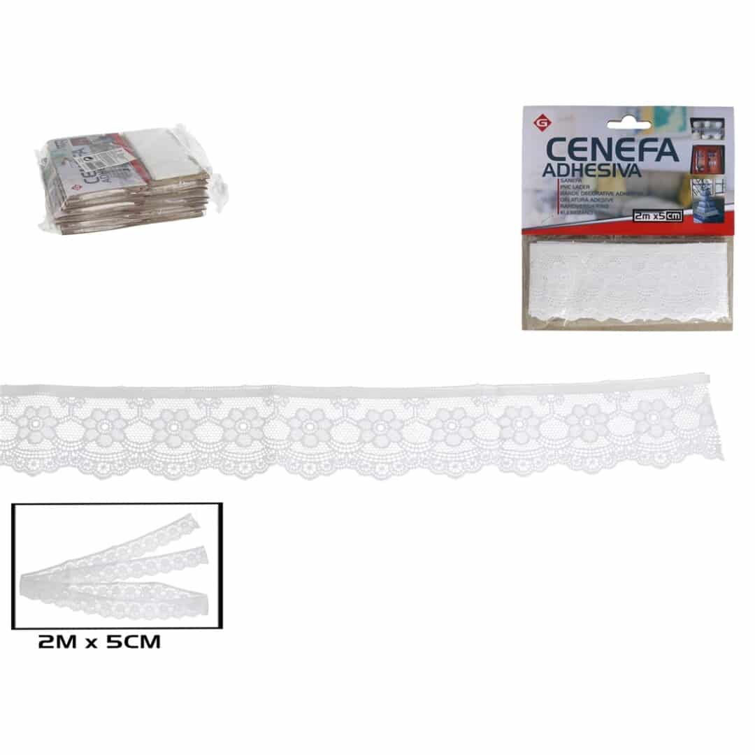 Cenefa adhesiva 2 m x 5cm pvc