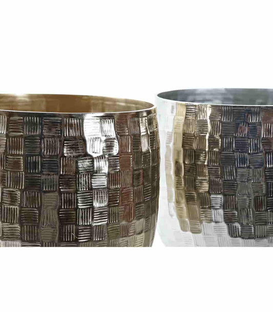 Centro mesa aluminio 18x18x18 2 surt.