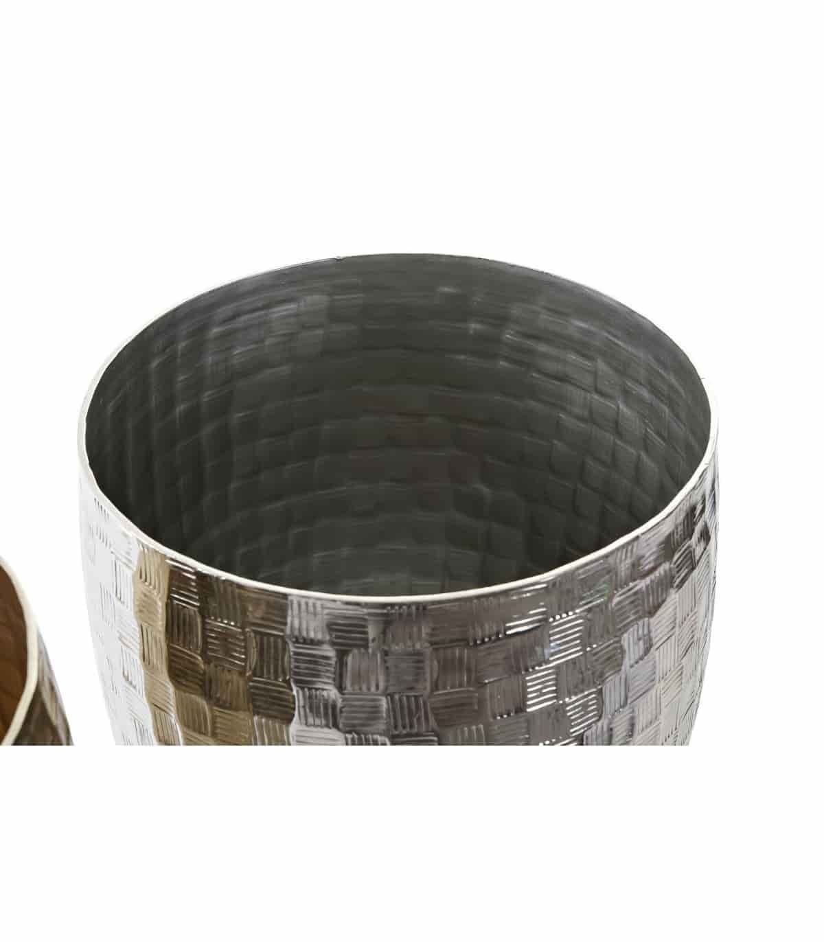 Centro mesa aluminio 18x18x18 2 surt.