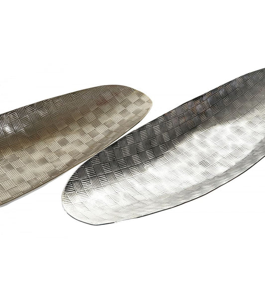 Centro mesa aluminio 47x14x4 2 surt.